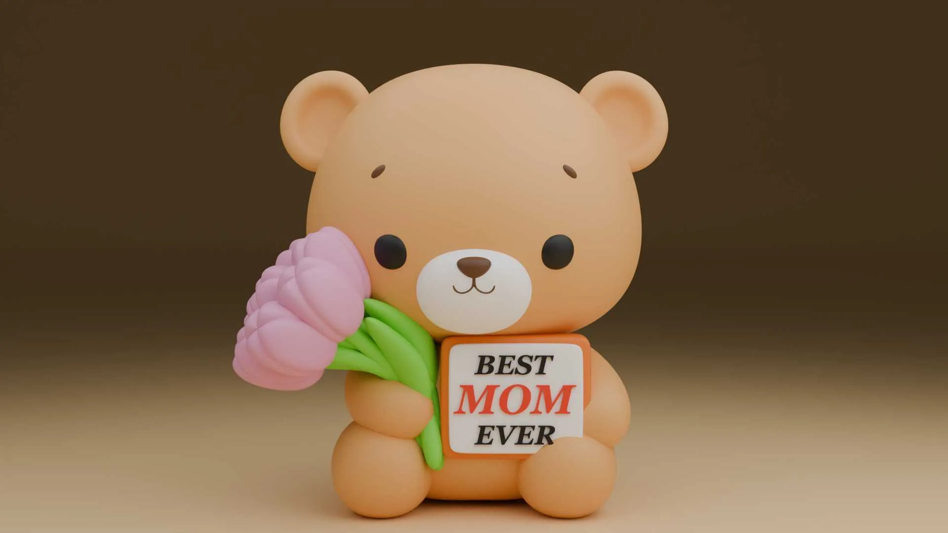 Bear 3D Print Model .c4d .max .obj .3ds .fbx .stl .blend 
