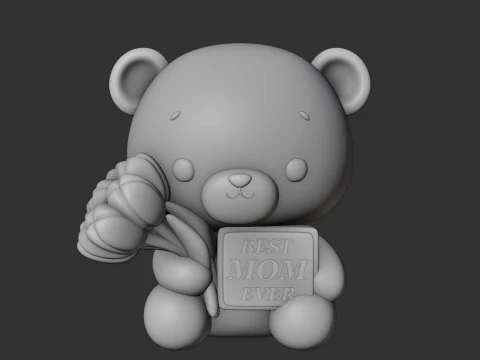 Bear 3D Print Model