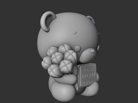 Bear 3D Print Model