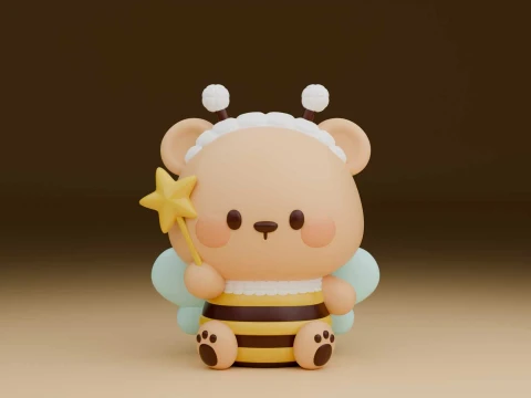 Bee bear 3D Принт Модель