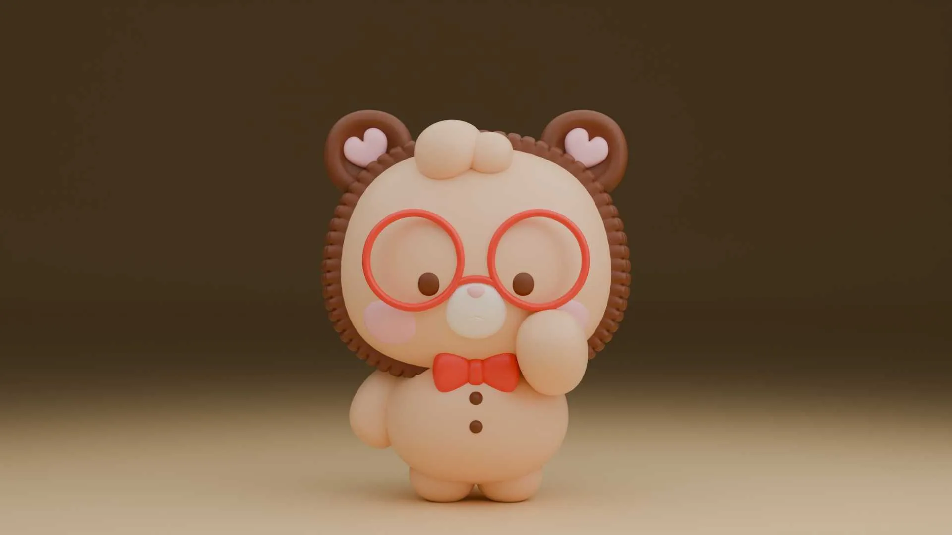 Bear 3D Print Model .c4d .max .obj .3ds .fbx .stl .blend 