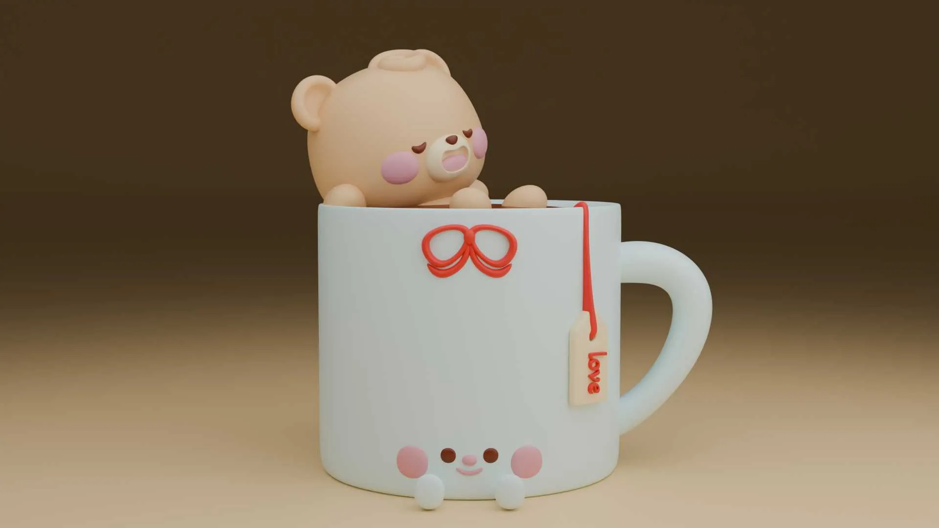 Bear 3D Print Model .c4d .max .obj .3ds .fbx .stl .blend