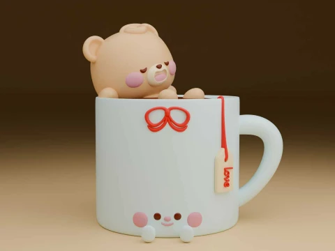 Bear 3D Print Model