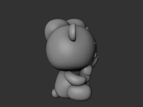 Valentine bear 3D Print Model