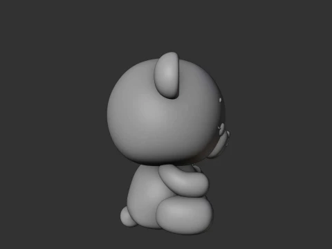 Valentine bear 3D Print Model