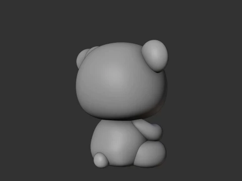Valentine bear 3D Print Model