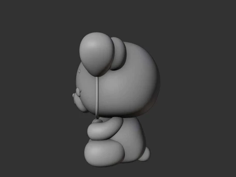 Valentine bear 3D Print Model