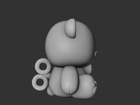 Valentine bear 3D Print Model