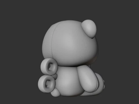 Valentine bear 3D Print Model
