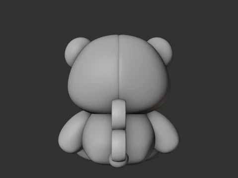 Valentine bear 3D Print Model