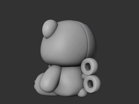 Valentine bear 3D Print Model