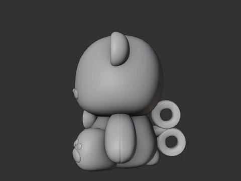 Valentine bear 3D Print Model