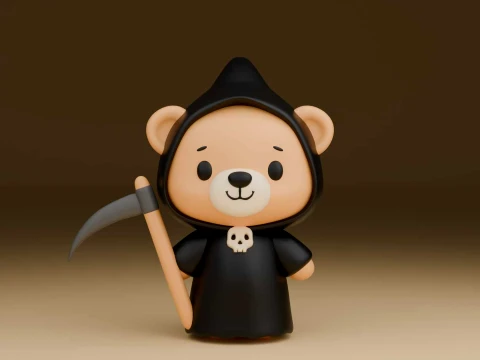 Hallowen bear 3D Print Model