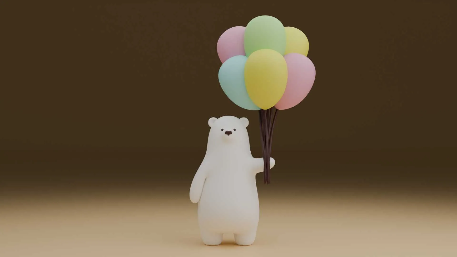 Cute bear 3D Print Model .c4d .max .obj .3ds .fbx .stl .blend 