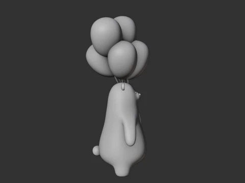 Cute bear 3D Print Model