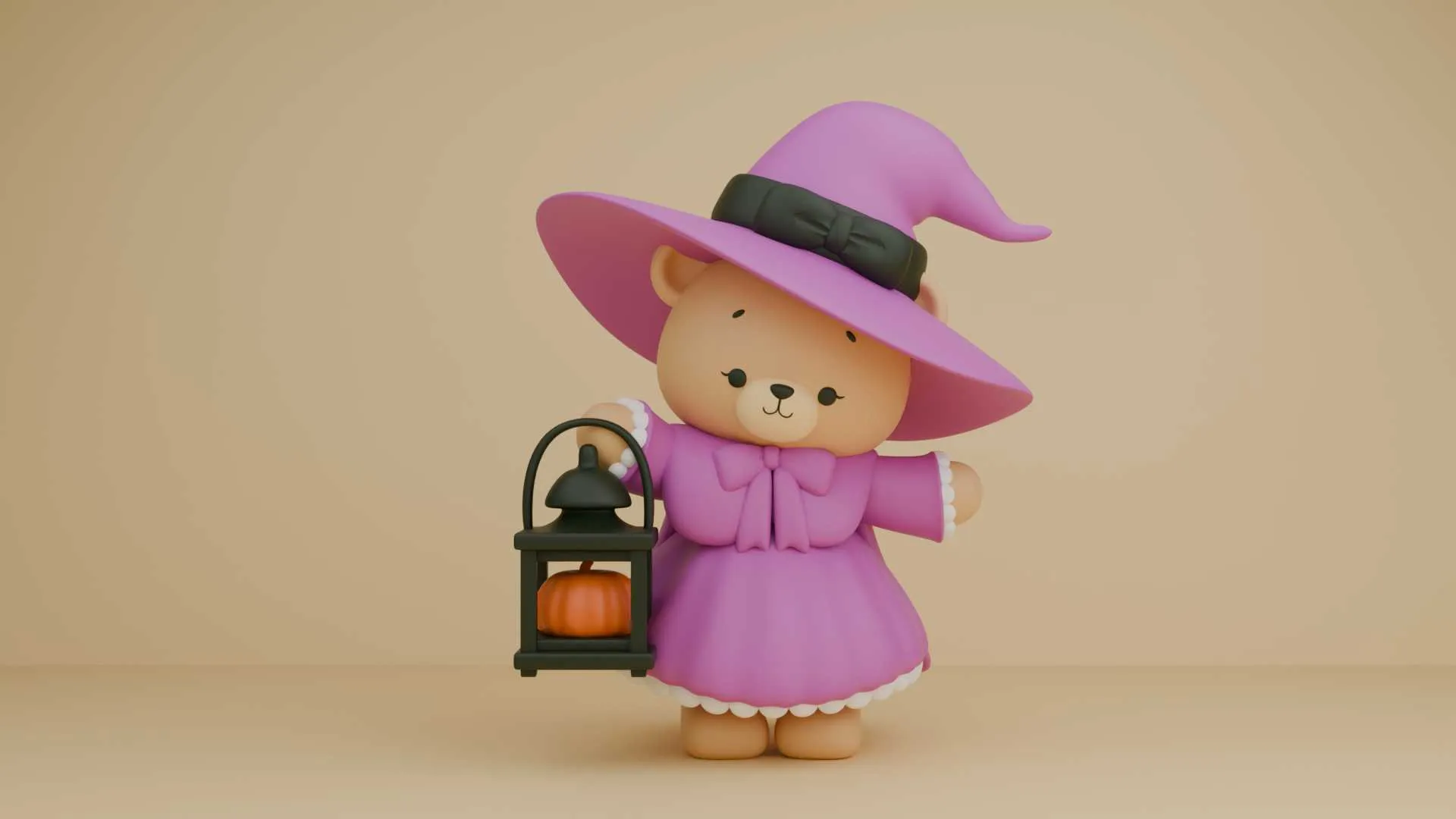 Hallowen bear 3D Print Model .c4d .max .obj .3ds .fbx .stl .blend 