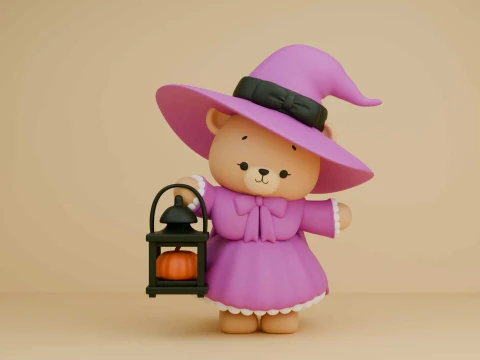 Hallowen bear 3Dプリントモデル