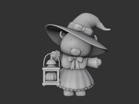 Hallowen bear 3D Print Model