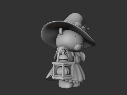 Hallowen bear 3D Print Model