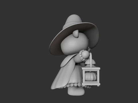 Hallowen bear 3D Print Model