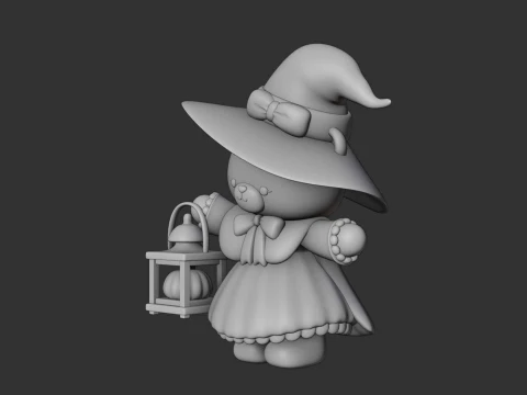 Hallowen bear 3D Print Model
