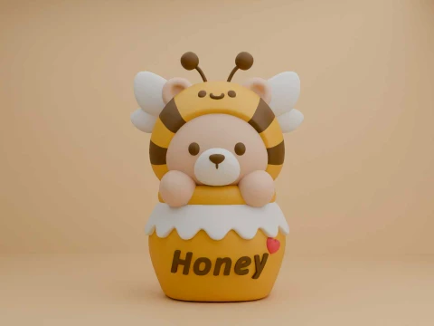 Honey teddy bear 3D Принт Модель