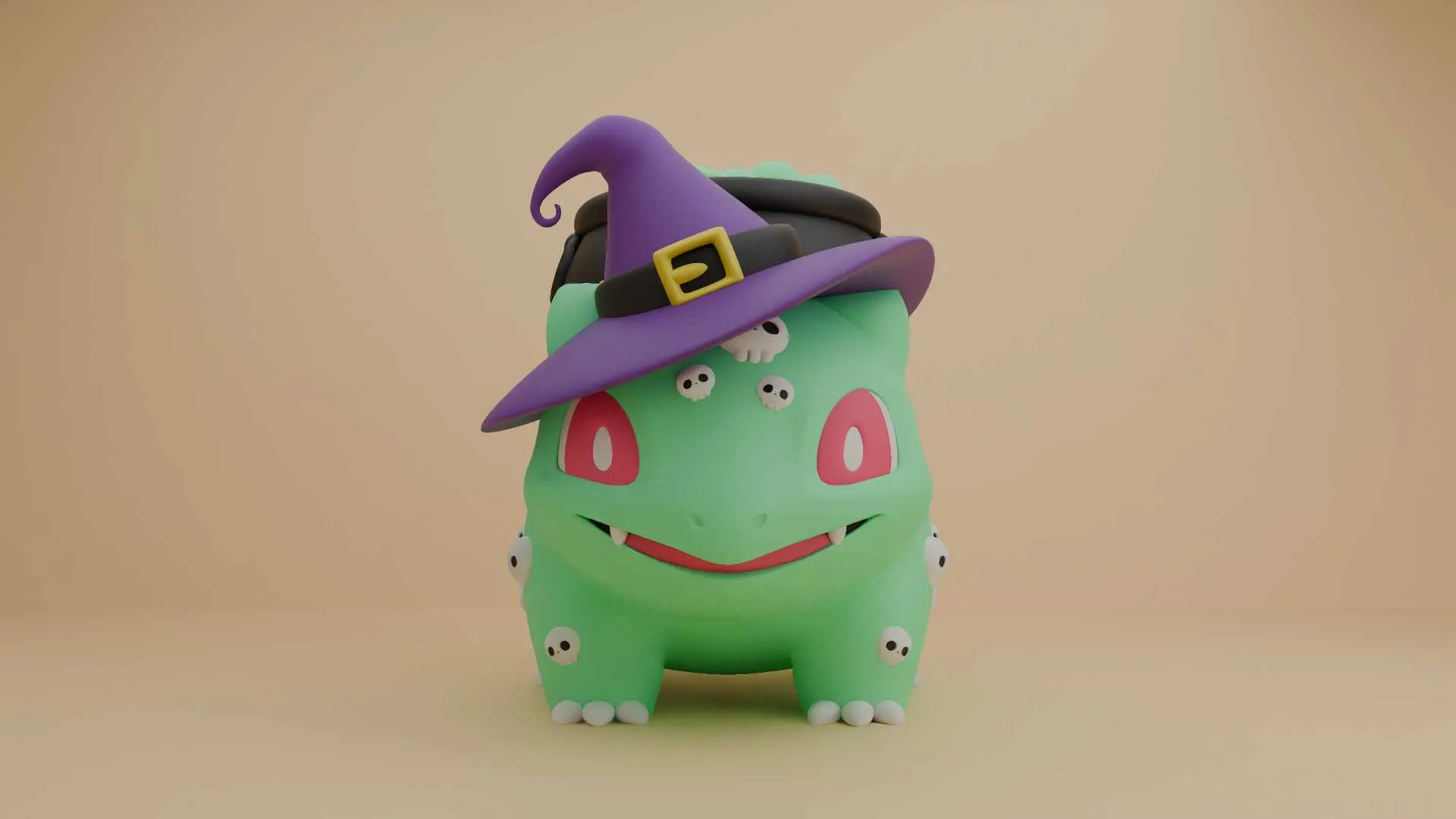 Pokemon bulbasaur figure for halloween day 3D Print Model .c4d .max .obj .3ds .fbx .stl .blend 