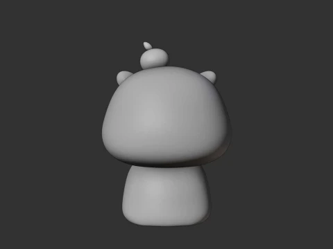 Cute capybara and ice cream toy 3D Print Model