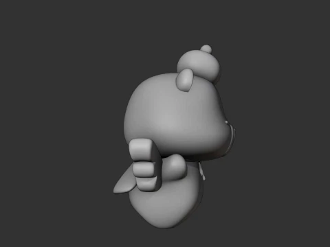 Cute capybara angle 3D Print Model