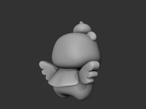 Cute capybara angle 3D Print Model