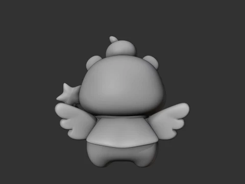 Cute capybara angle 3D Print Model