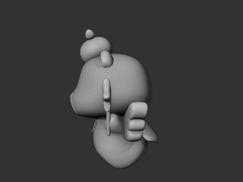 Cute capybara angle 3D Print Model