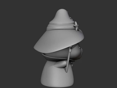 Cute capybara wizard toy for halloween 3D Print Model