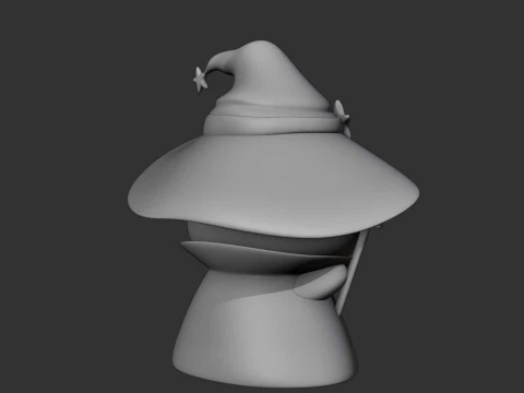Cute capybara wizard toy for halloween 3D Print Model