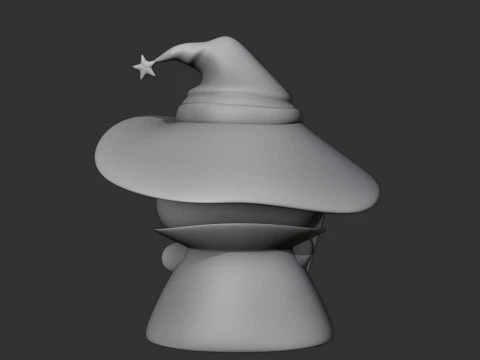 Cute capybara wizard toy for halloween 3D Print Model