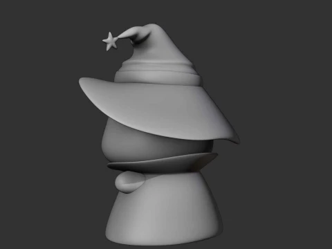Cute capybara wizard toy for halloween 3D Print Model