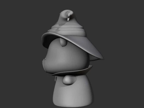 Cute capybara wizard toy for halloween 3D Print Model