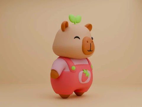 Capybara toy 3D Print Model