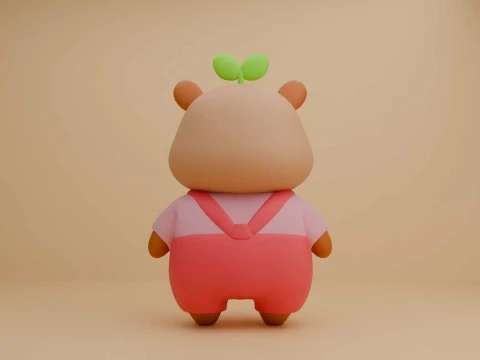 Capybara toy 3D Print Model