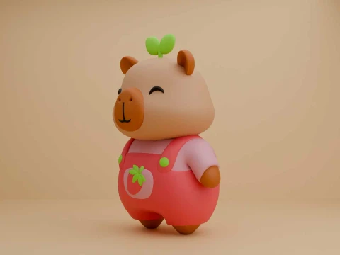 Capybara toy 3D Print Model