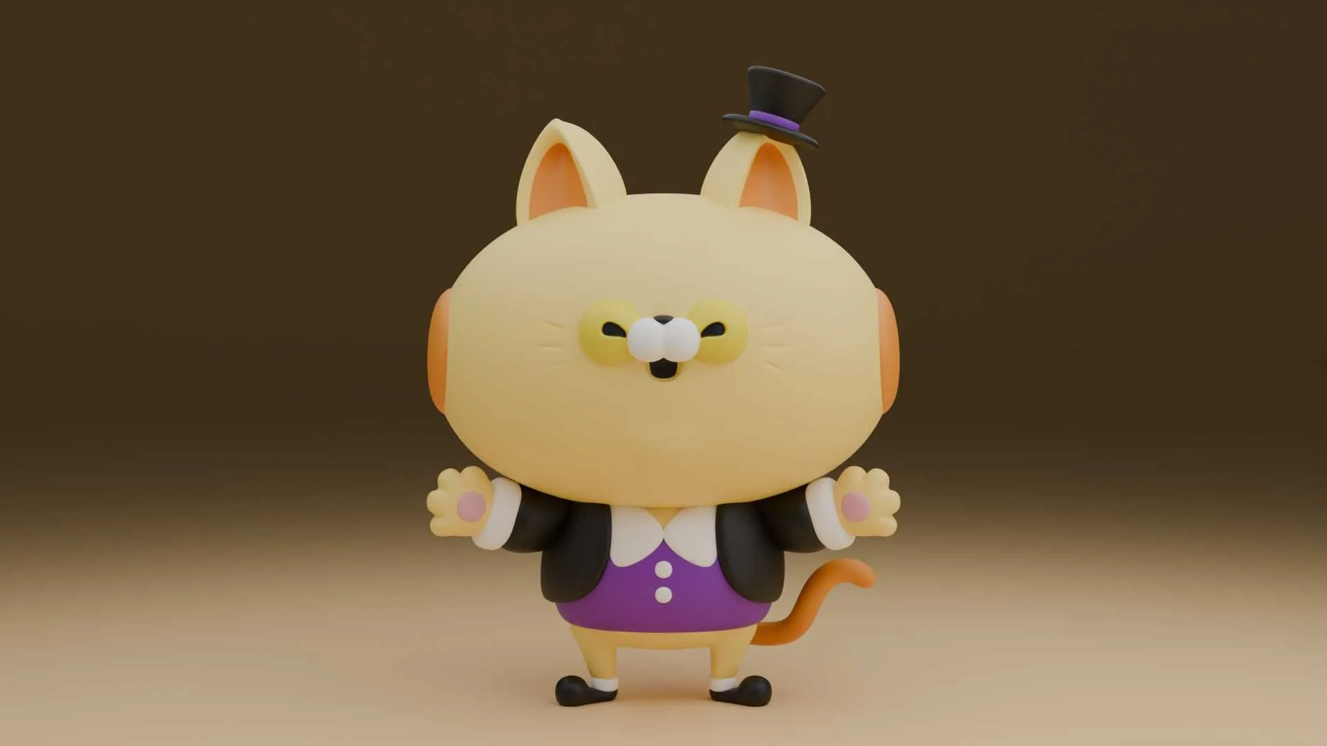 Cat figure 3D Print Model .c4d .max .obj .3ds .fbx .stl .blend 