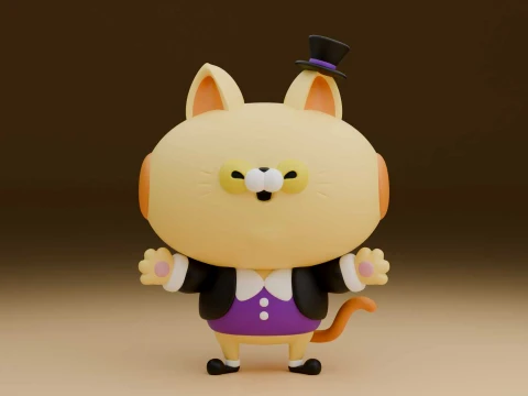 Cat figure Modelo de Impressão 3D