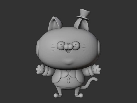 Cat figure 3D Print Model