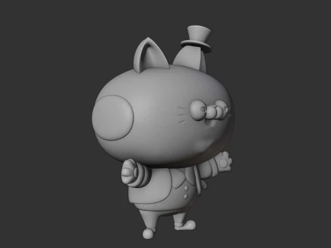 Cat figure 3D Print Model