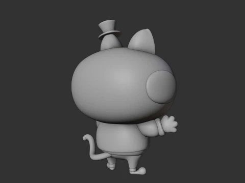 Cat figure 3D Print Model