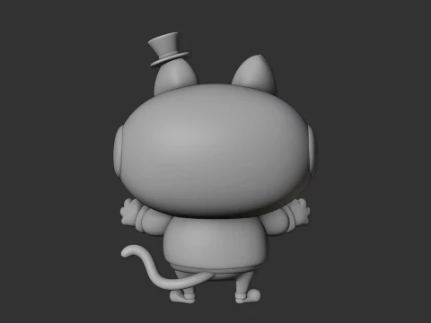 Cat figure 3D Print Model