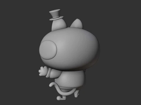 Cat figure 3D Print Model