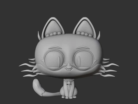 Cute cat 3D Print Model