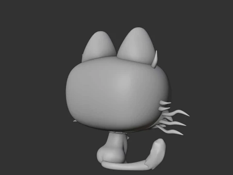 Cute cat 3D Print Model