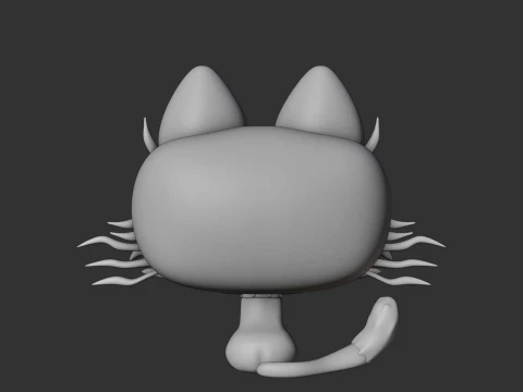 Cute cat 3D Print Model